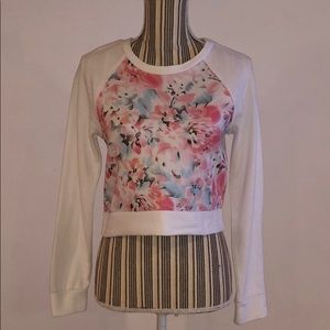 girls long sleeve crop top